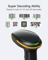 2D Bluetooth Barcode Scanner with APP/SDK Support & Hyper Long 100M Transmission Range, BCST-23