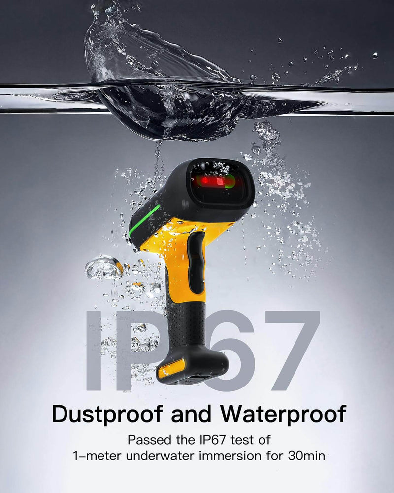 Industrial 2D Bluetooth Barcode Scanner with IP67 Waterproof Dustproof Shockproof Standard, BCST-75