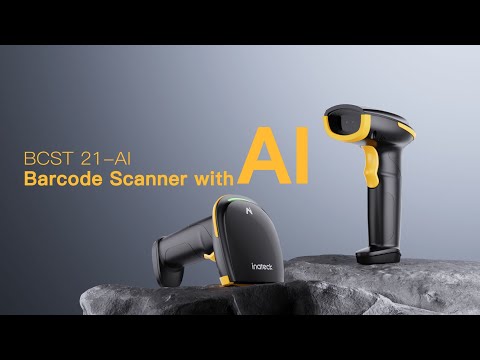 AI Bluetooth Barcode Scanner with APP/SDK Support & Hyper Long 100M Transmission Range, BCST-21-AI