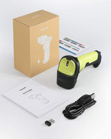 2.4GHz Wireless Barcode Scanner with 35m Range, BCST-60 Green